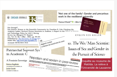 Données bibliographiques de l'article "Le genre académique : prendre la mesure de l’avantage masculin dans les sciences"